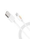 USB-A to USB-C Cable, White, 3 ft